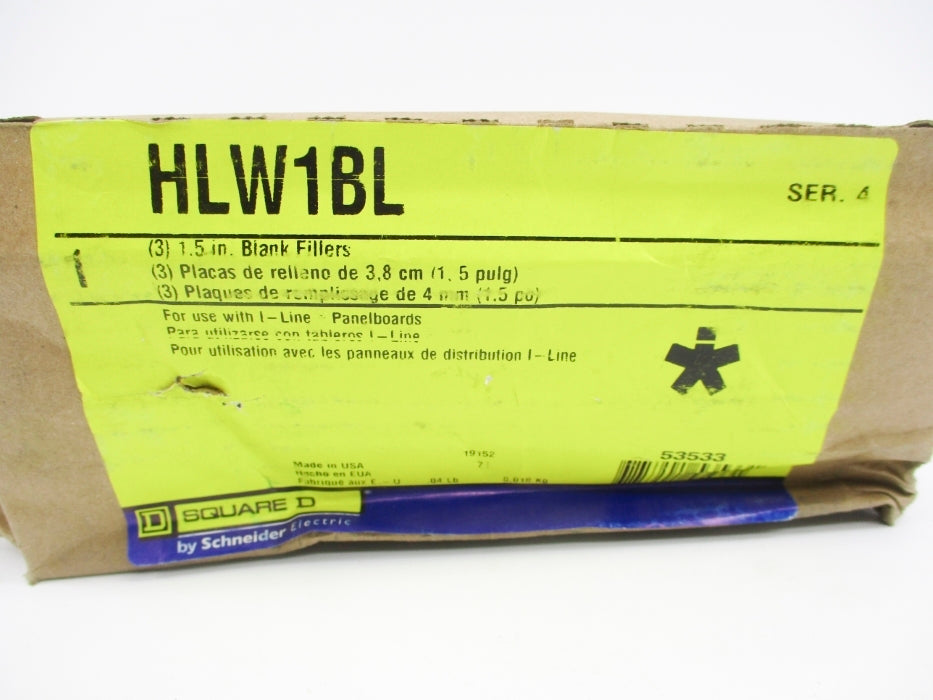 SQUARE D HLW1BL SER. 4 (PKG OF 3) NSMP
