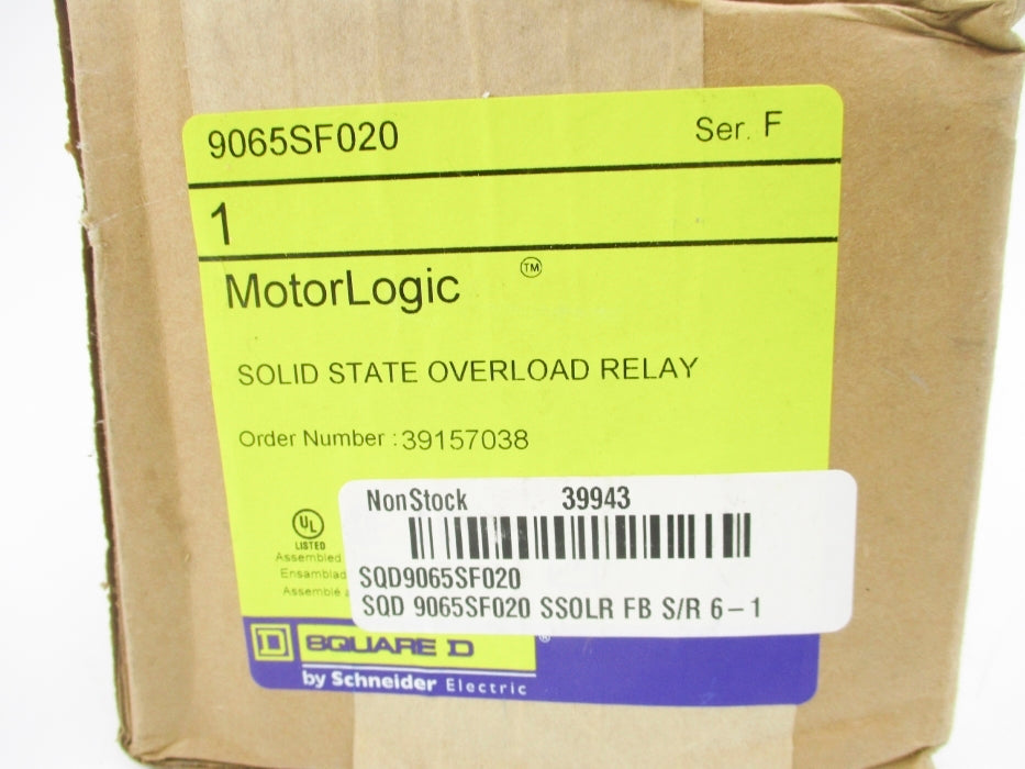 SQUARE D 9065SF020 SER. F 6-18A NSFS