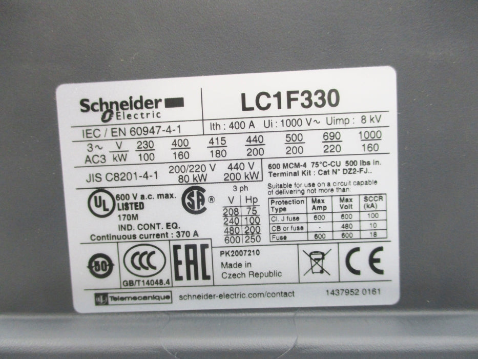 SCHNEIDER ELECTRIC LC1F330 690V NSNP