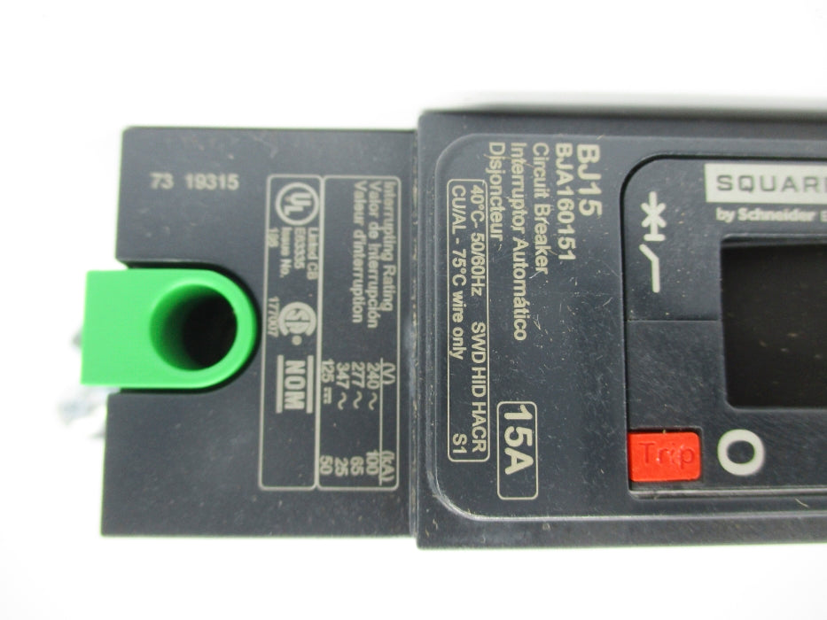 SQUARE D BJA160151 15A 277V NSMP