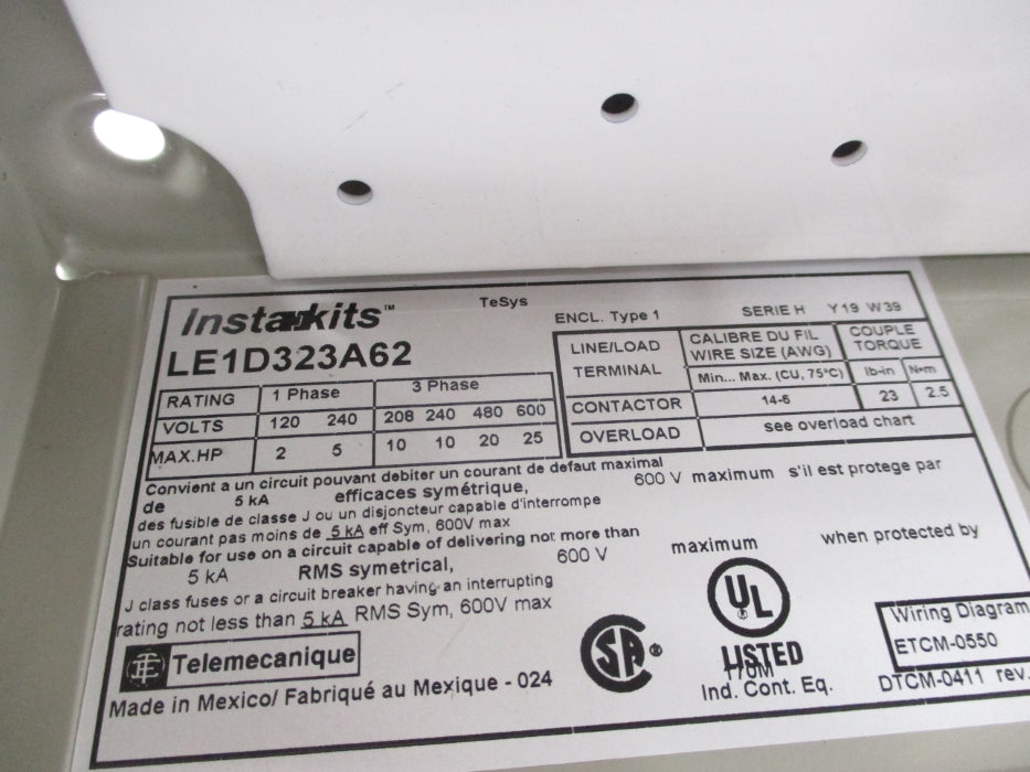 SCHNEIDER ELECTRIC LE1D323A62 600V NSNP