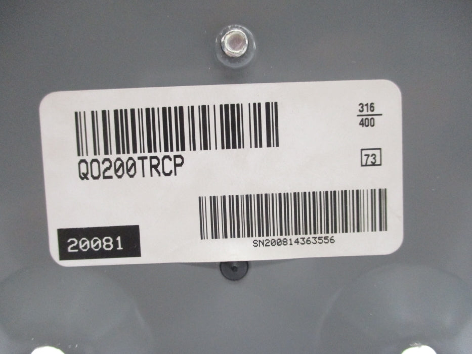 SQUARE D QO200TRCP QO200TR 100A 240V NSNP