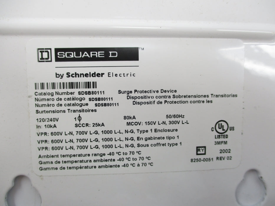SQUARE D SDSB80111 NSNP