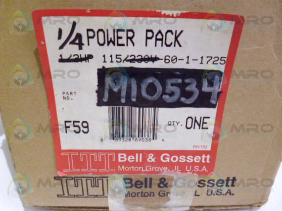 ITT BELL & GOSSETT M10534 MOTOR 1/4 HP 1725 RPM * NEW IN BOX *