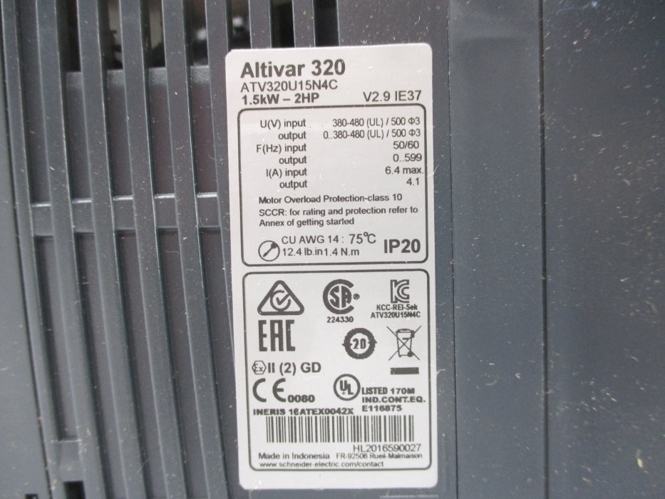 SCHNEIDER ELECTRIC ATV320U15N4C NSMP