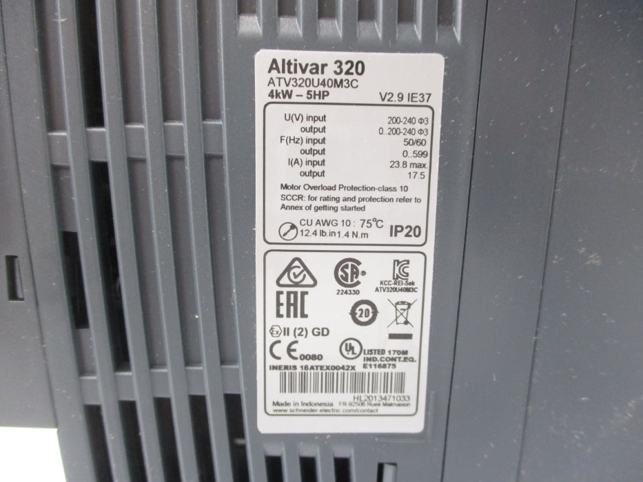 SCHNEIDER ELECTRIC ATV320U40M3C NSMP
