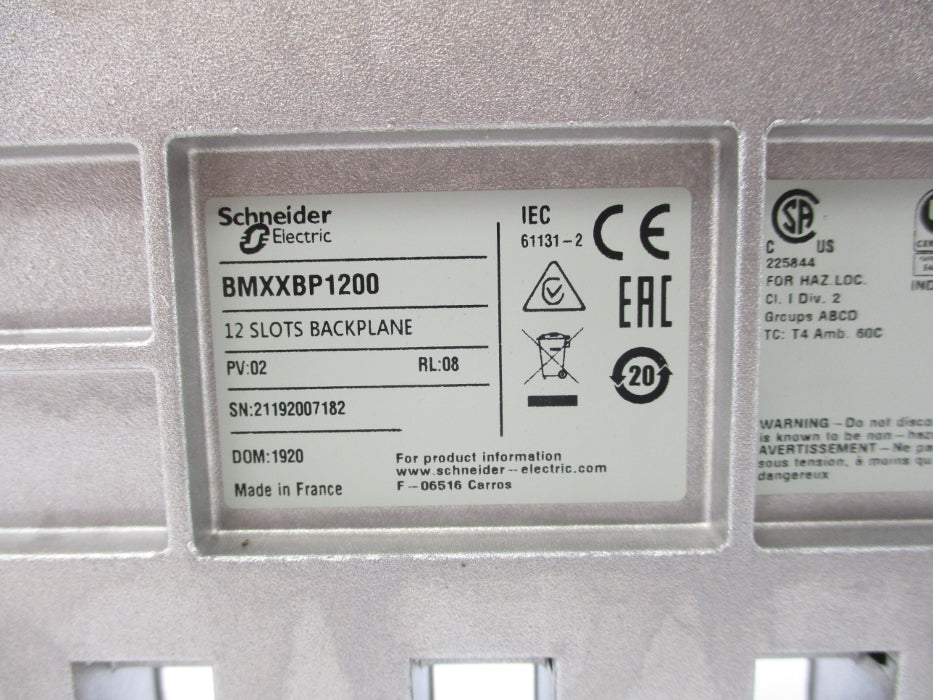 SCHNEIDER ELECTRIC BMXXBP1200 NSMP