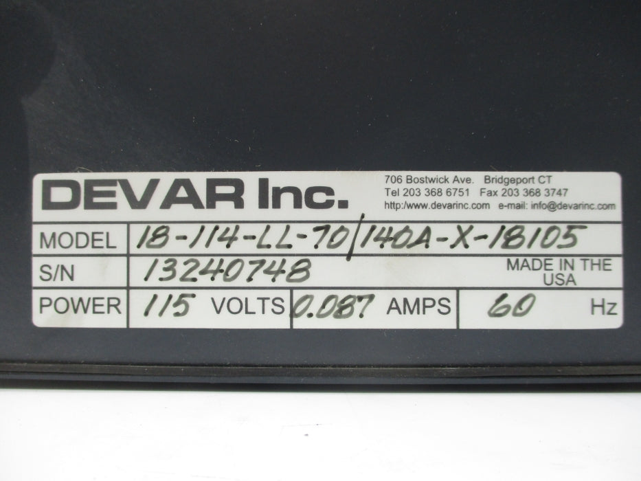 DEVAR 18-114-LL-70/140A-X-18105 NSNP