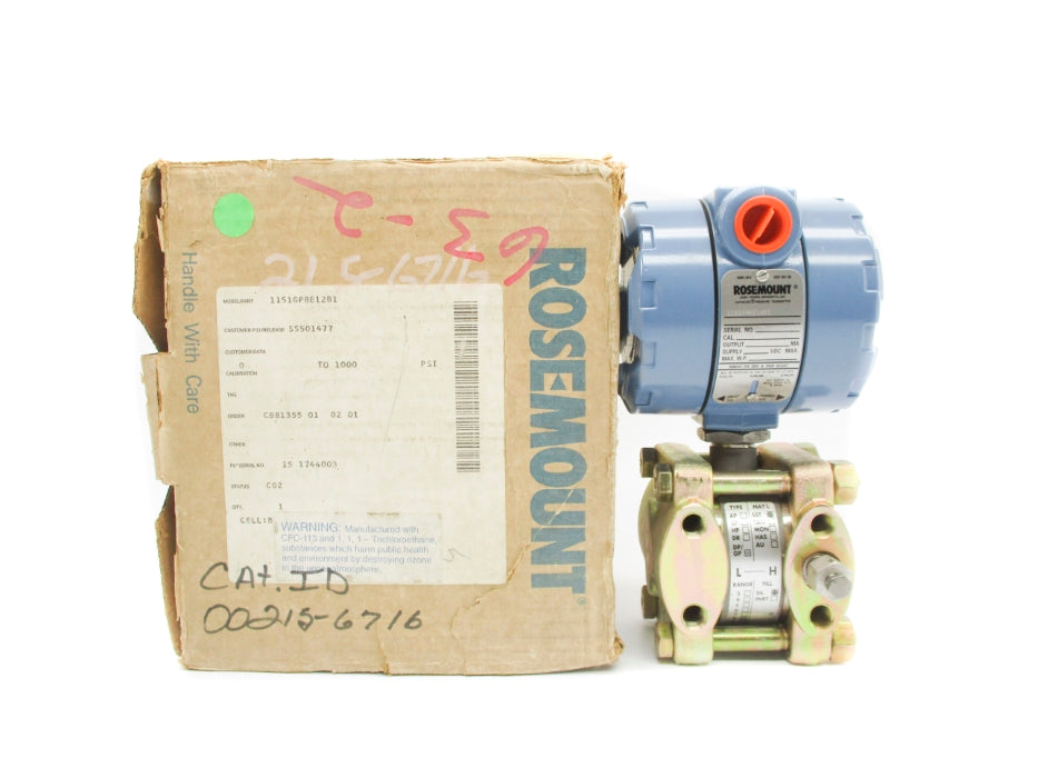 ROSEMOUNT 1151GP8E12B1 1000PSI NSMP