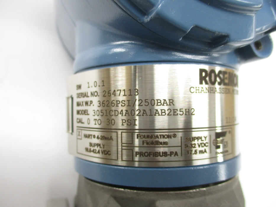 ROSEMOUNT 3051CD4A02A1AB2E5H2 30PSI NSMP