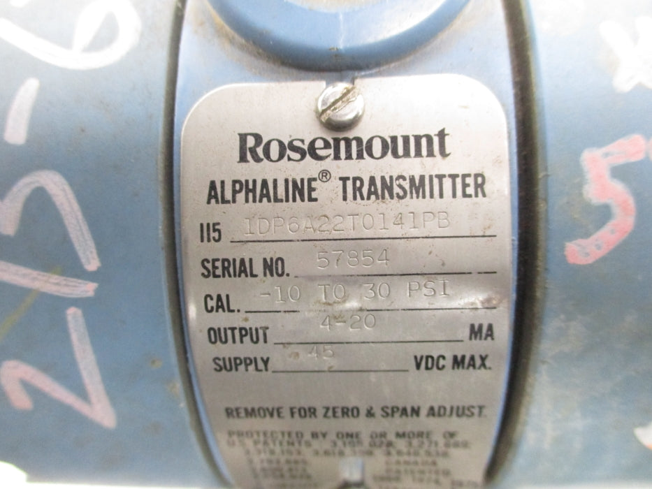 ROSEMOUNT 1151DP6A22T0141PB 30PSI UNMP