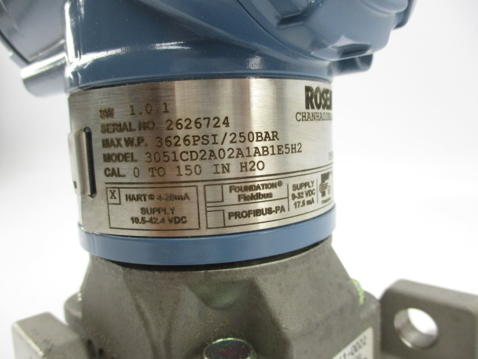 ROSEMOUNT 3051CD2A02A1AB1E5H2 3626PSI NSNP