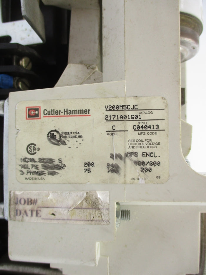 CUTLER HAMMER V200M5CJC UNMP
