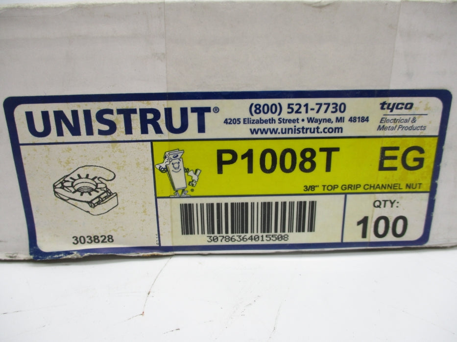 UNISTRUT P1008T (PKG OF 100) NSMP
