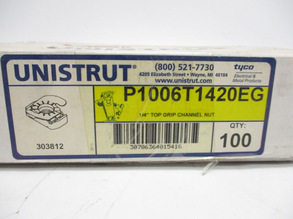 UNISTRUT P1006T1420EG (PKG OF 100) NSMP