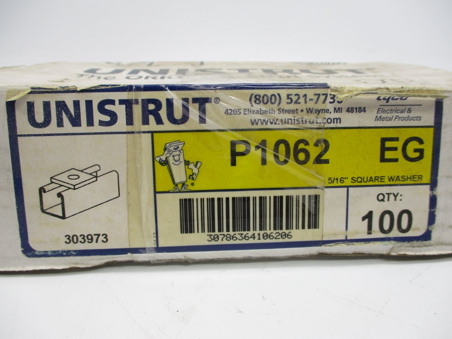 UNISTRUT P1062 (PKG OF 100) NSMP