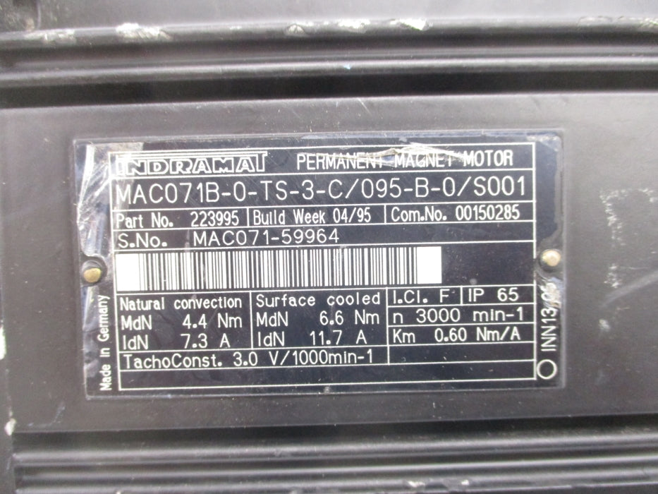 INDRAMAT MAC071B-0-TS-3-C/095-B-0/S001 NSNP