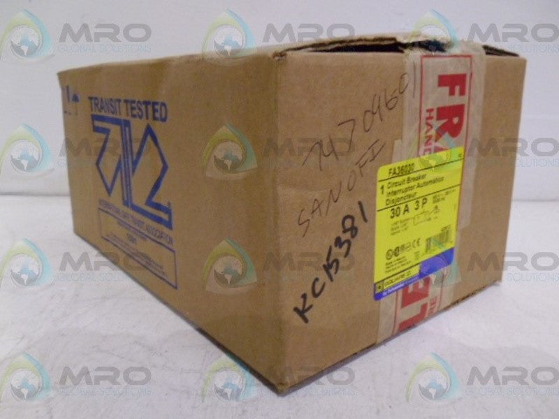 SQUARE D FA36030 CIRCUIT BREAKER 30A * FACTORY SEALED *