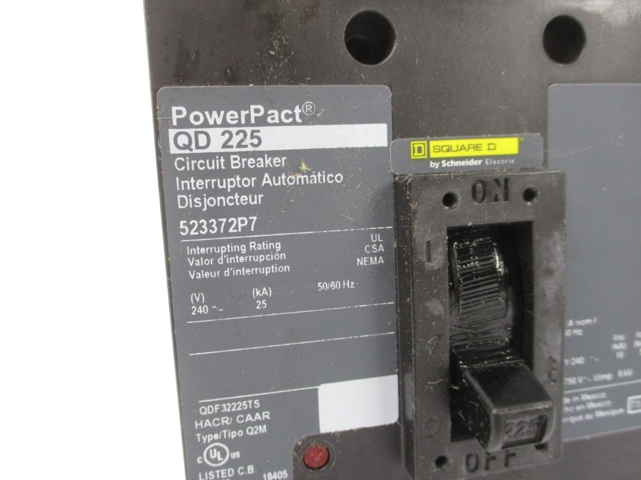 SQUARE D 523372P7 225A 240V NSMP