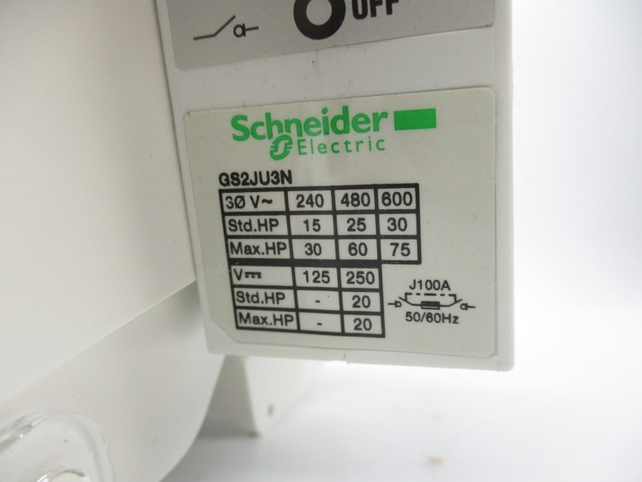 SCHNEIDER ELECTRIC GS2JU3N 600V NSMP