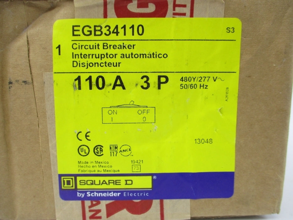SQUARE D EGB34110 110A 480V NSFS