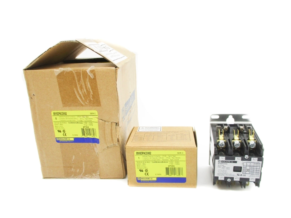 SQUARE D 8910DPA33V02 SER. C 120V (PKG OF 8) NSMP