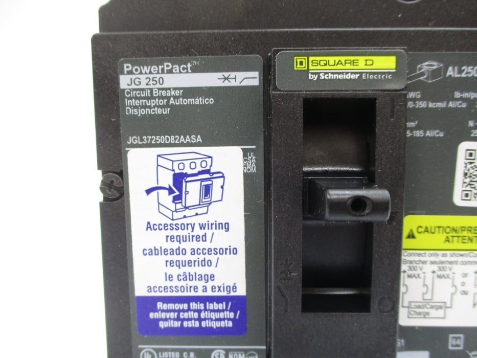 SQUARE D JGL37250D82AASA 250A 500V NSMP