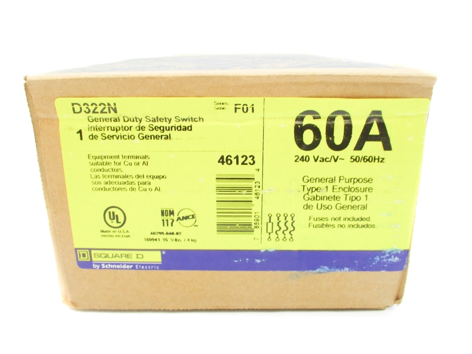 SQUARE D D322N SER. F01 NSFS