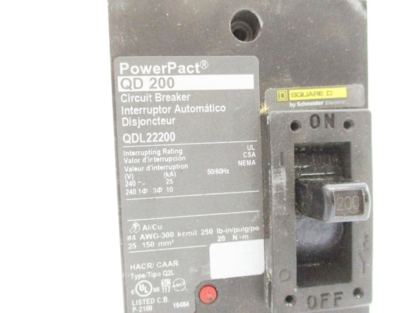 SQUARE D QDL22200 240V 200A NUPI