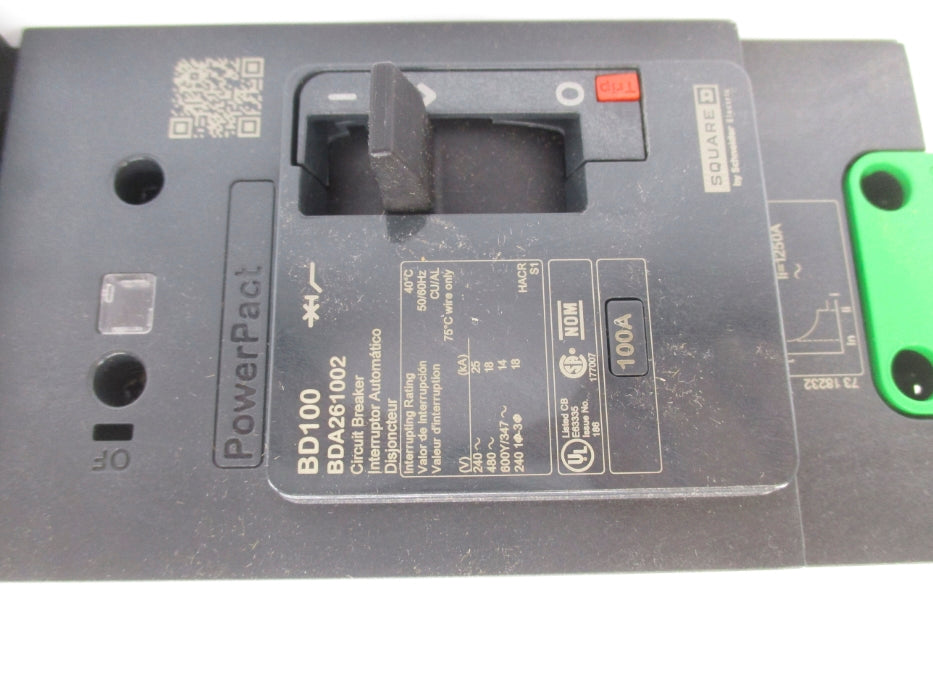 SQUARE D BDA261002 100A 480V NSNP