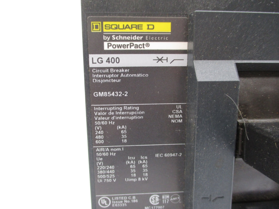 SQUARE D GM85432-2 400A 600V NSMP