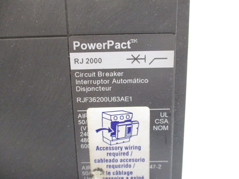 SQUARE D RJF36200U63AE1 2000A 600V NUPI