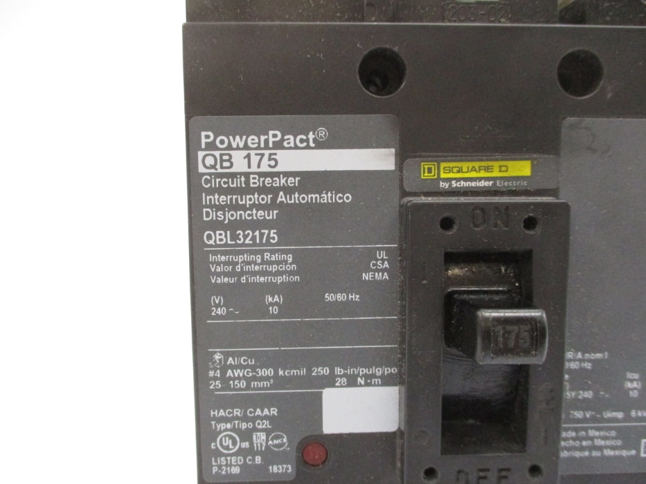 SQUARE D QBL32175 175A 240V NUPI
