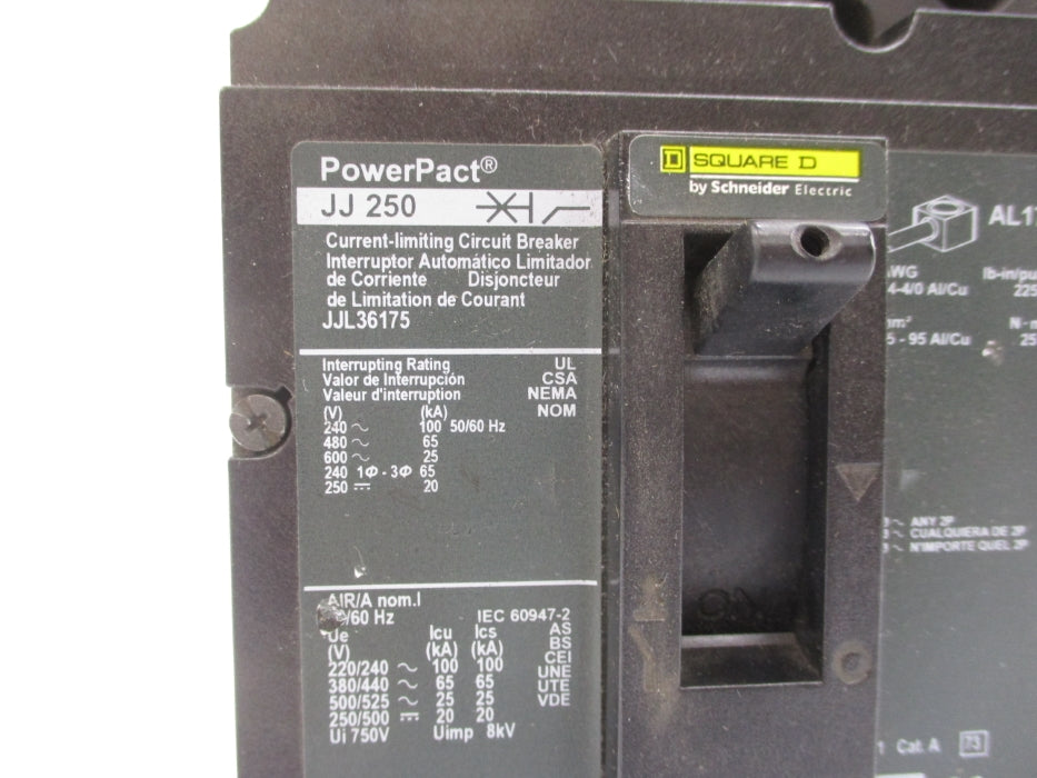 SQUARE D JJL36175 175A 600V NUPI