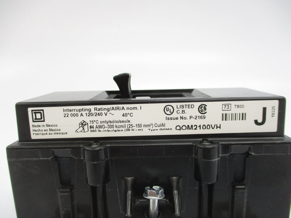 SQUARE D QOM2100VH 100A 120/240V NSMP