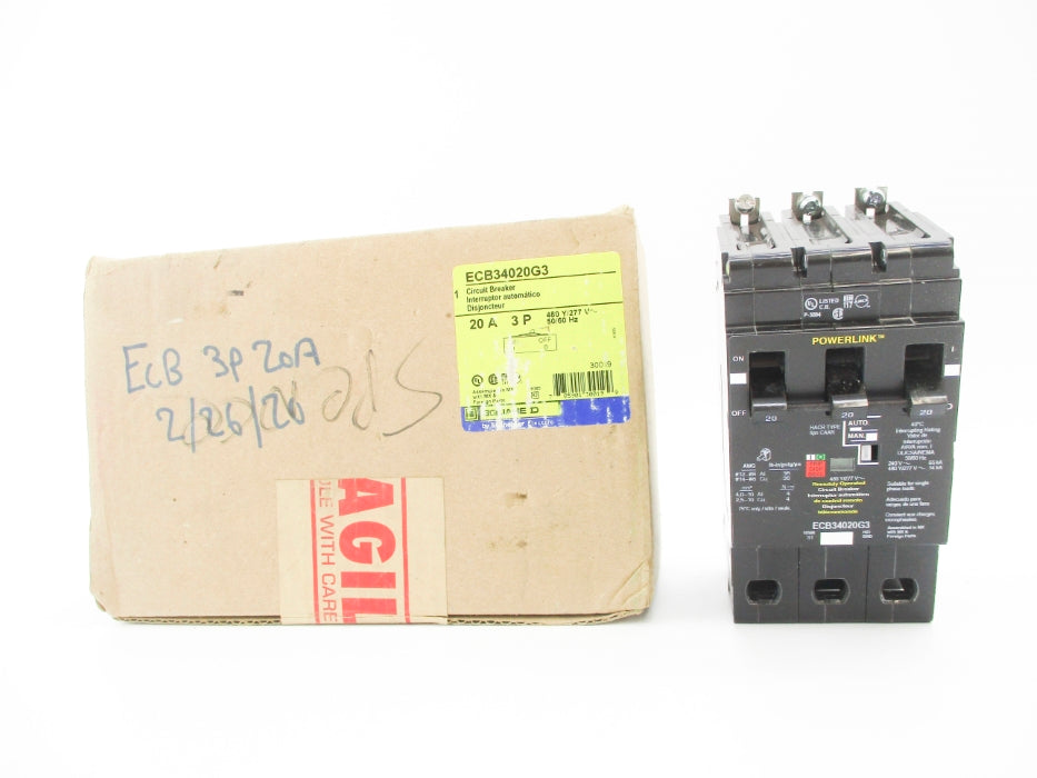 SQUARE D ECB34020G3 277V 20A NSMP