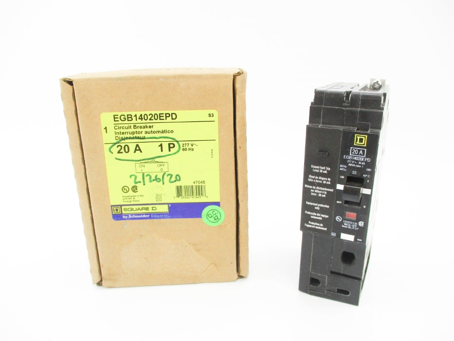SQUARE D EGB14020EPD 20A 277V NSMP