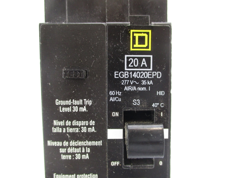 SQUARE D EGB14020EPD 20A 277V NSMP