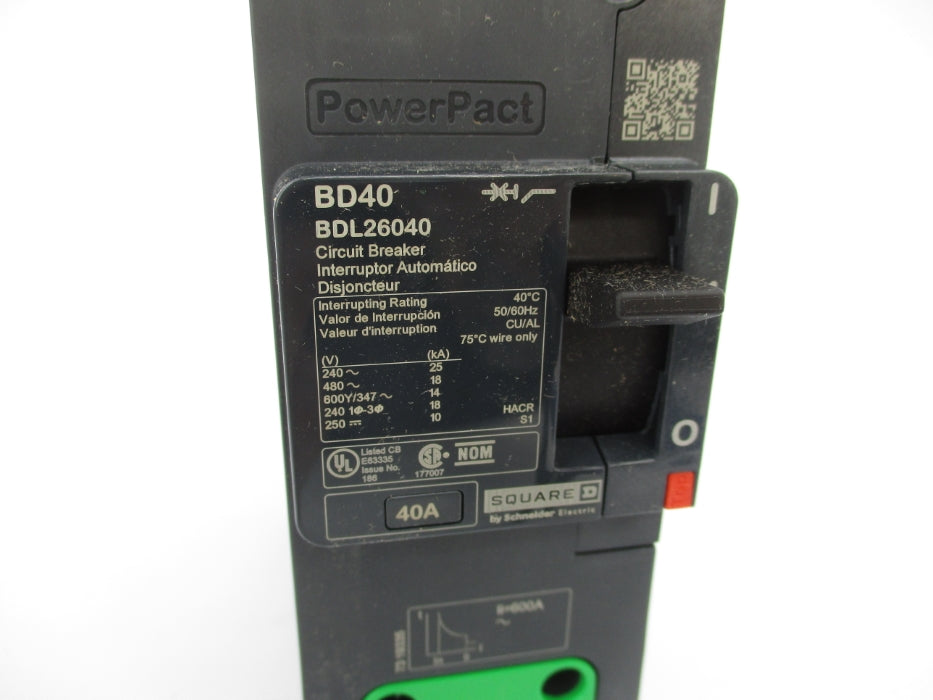 SQUARE D BDL26040 480V 40A NSMP