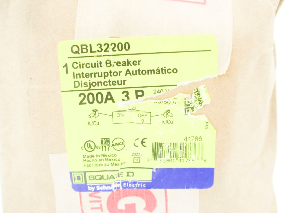 SQUARE D QBL32200 200A 240V NSFS