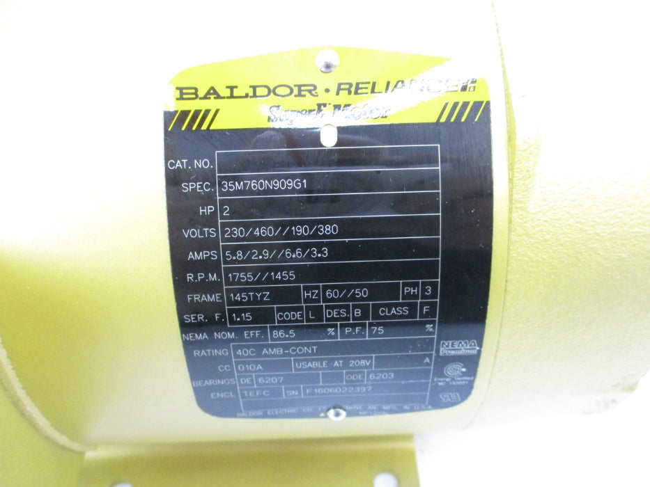 BALDOR 35M760N909G1 NSNP