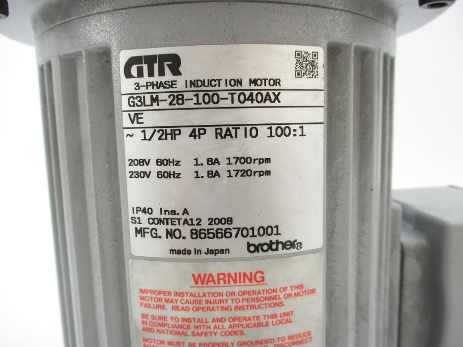 GTR G3LM-28-100-T040AXVE NSNP