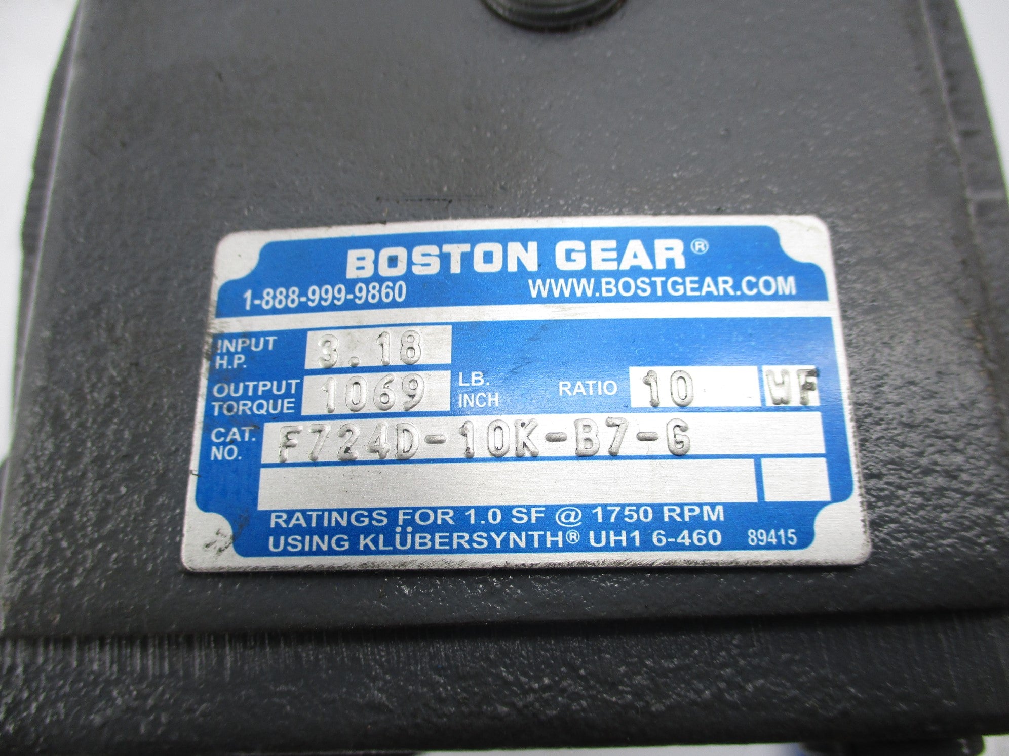 BOSTON GEAR F724D-10K-B7-G NSNP
