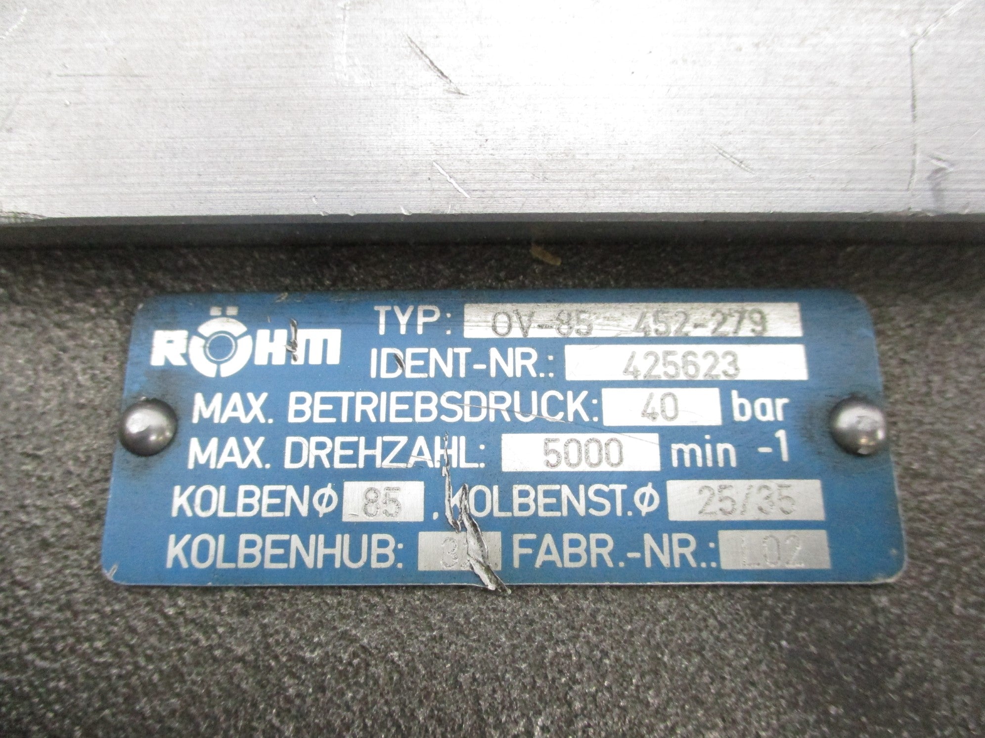 ROHM OV-85 452-279 425623 UNMP