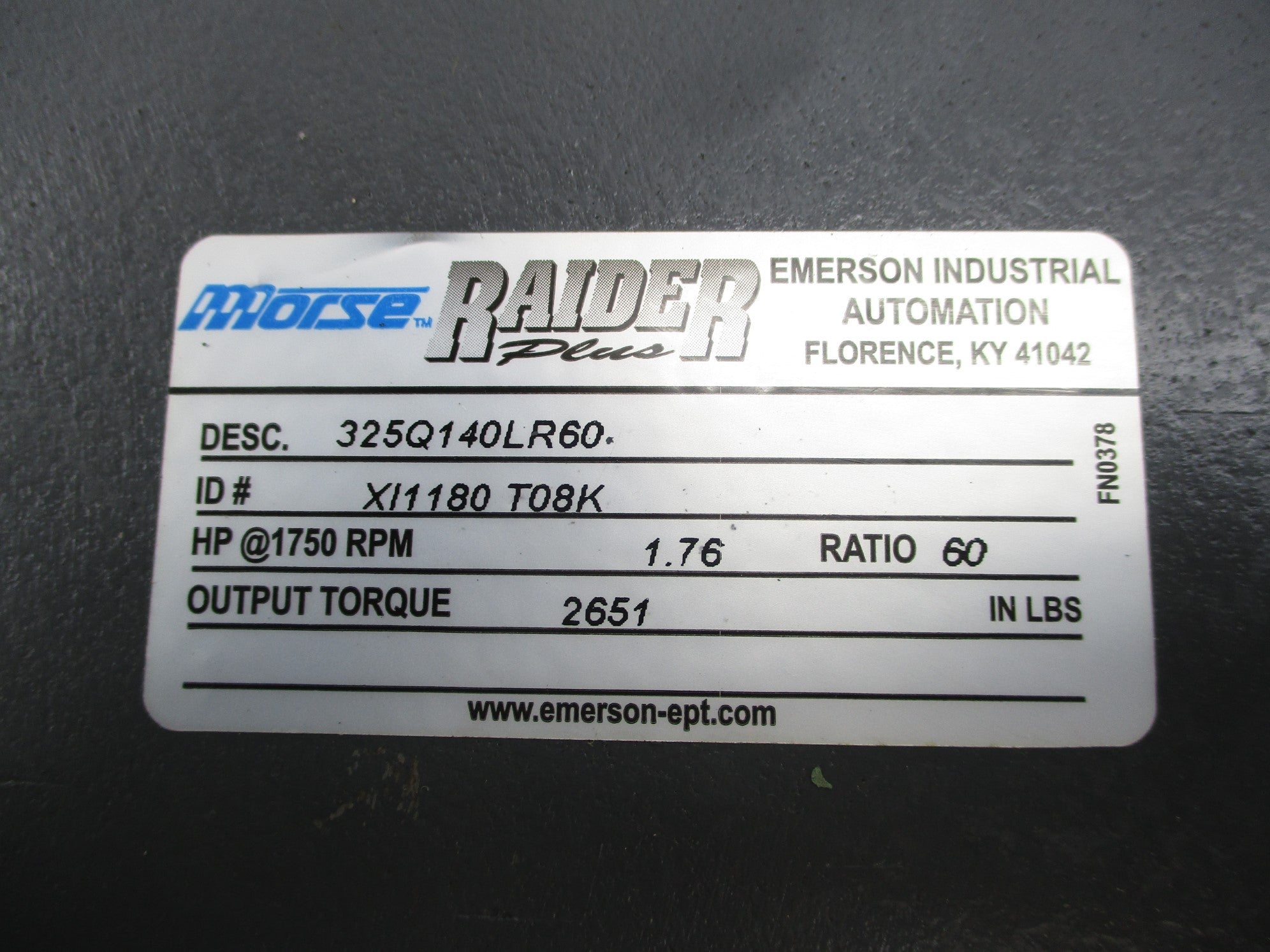 MORSE 325Q140LR60 NSNP