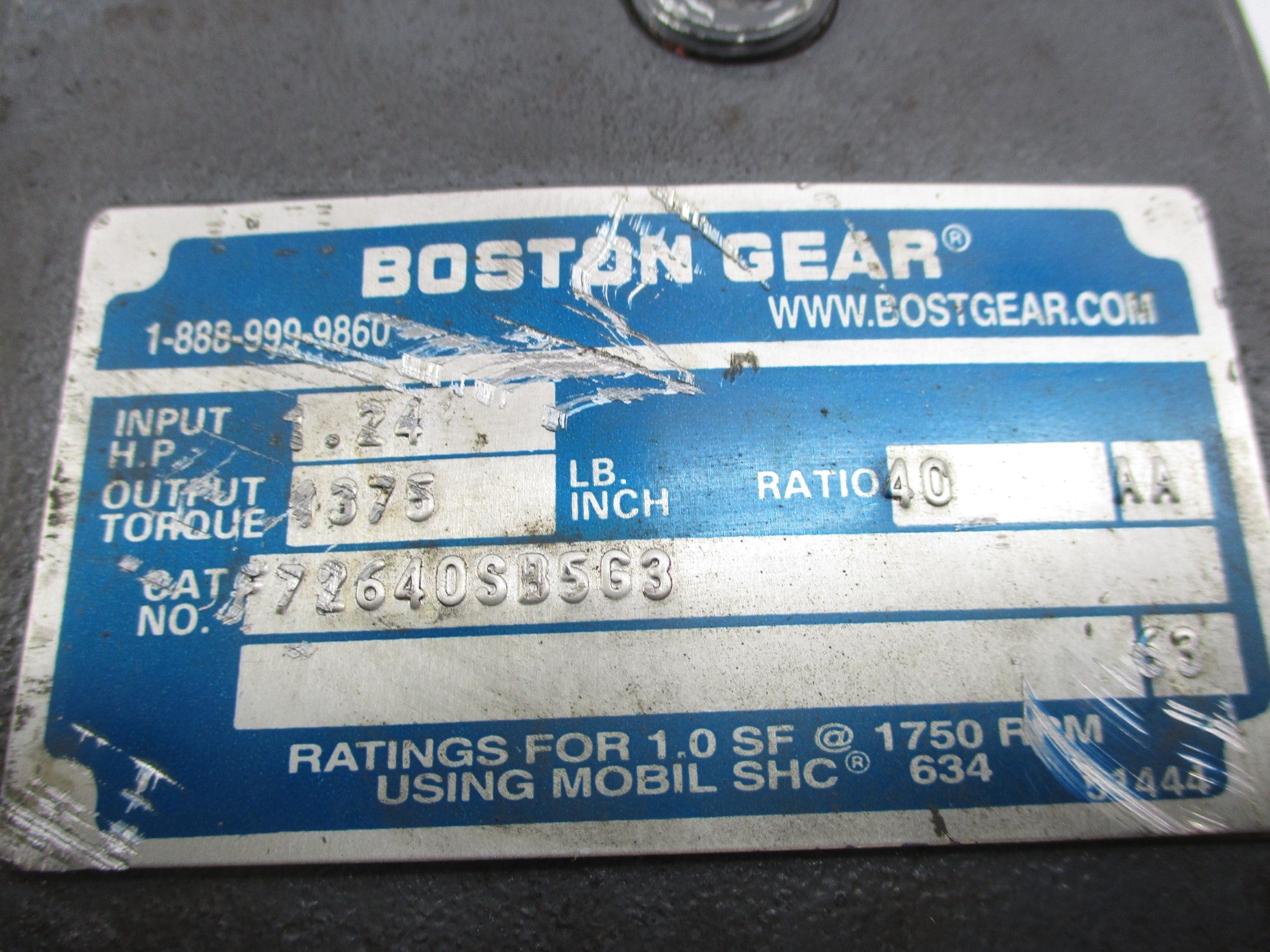 BOSTON GEAR F72640SBSG3 NSNP