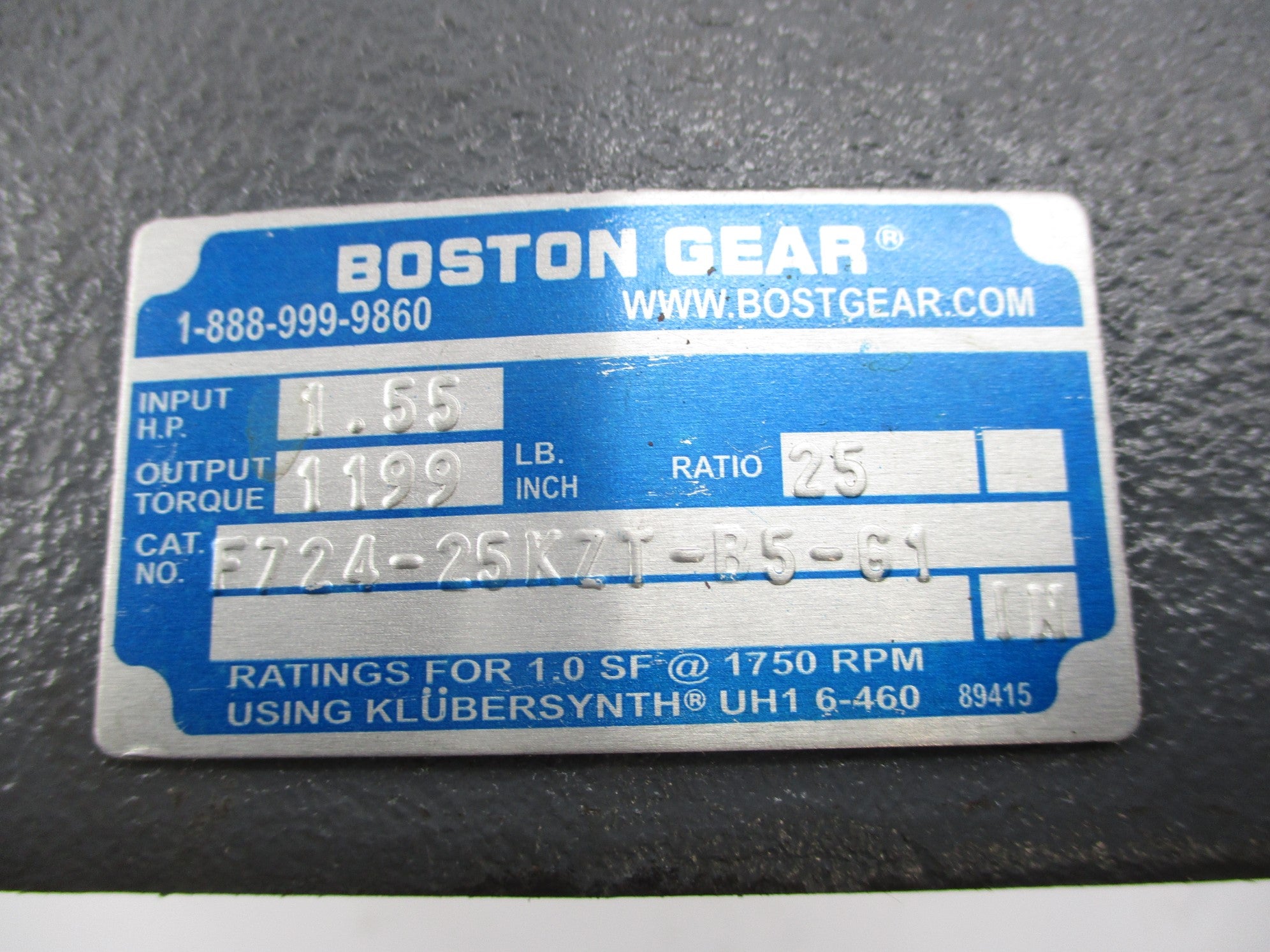 BOSTON GEAR F724-25KZT-B5-G1 NSNP