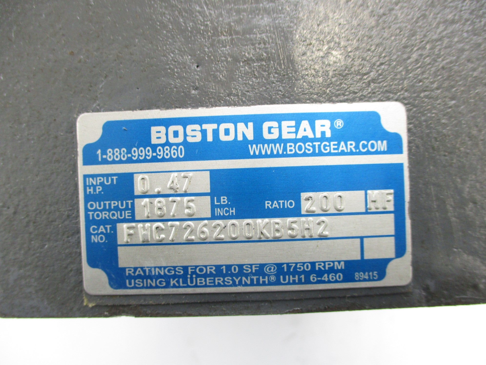 BOSTON GEAR FWC726200KB5H2 NSNP