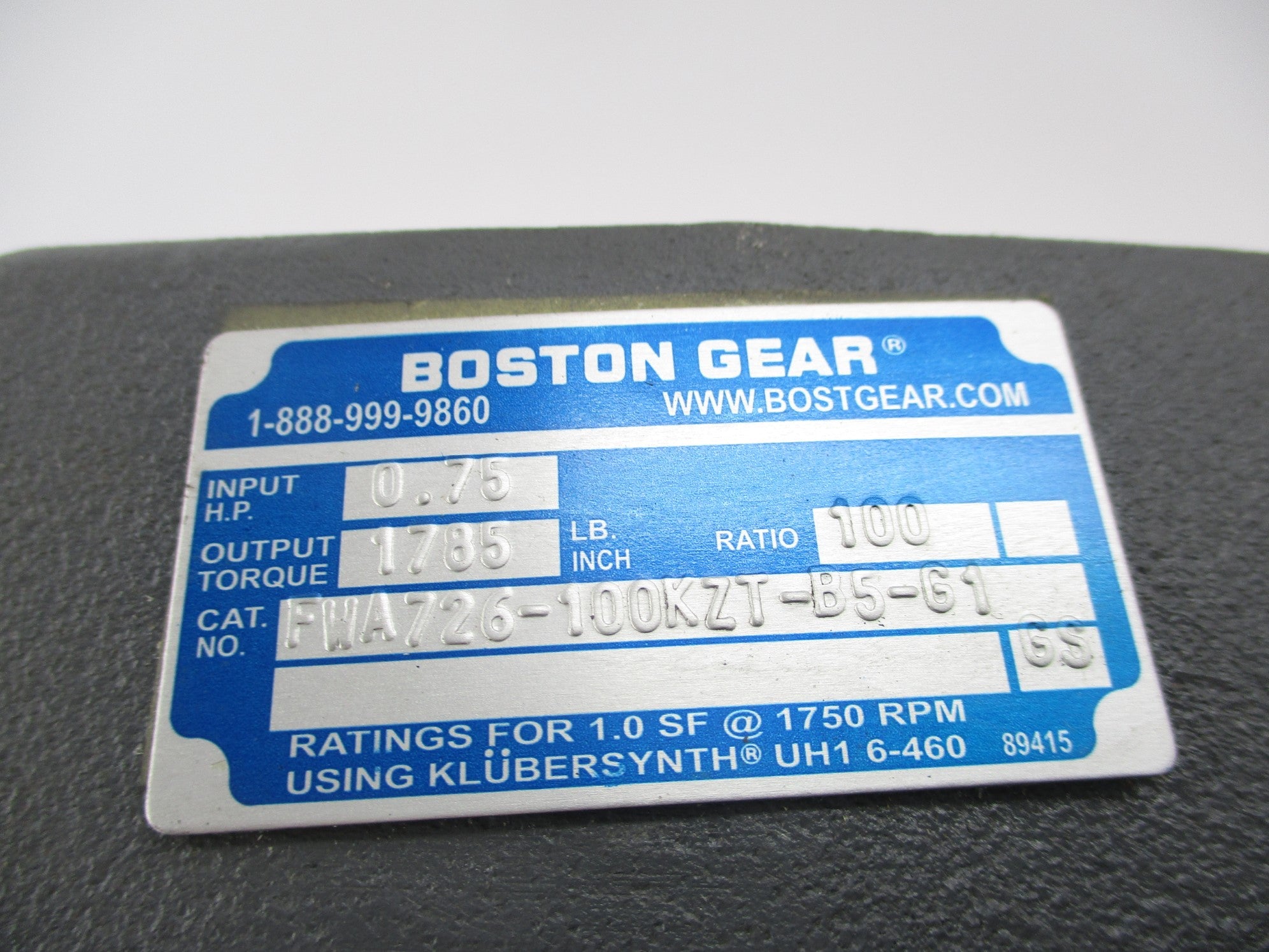 BOSTON GEAR FWA726-100KZT-B5-G1 NSNP
