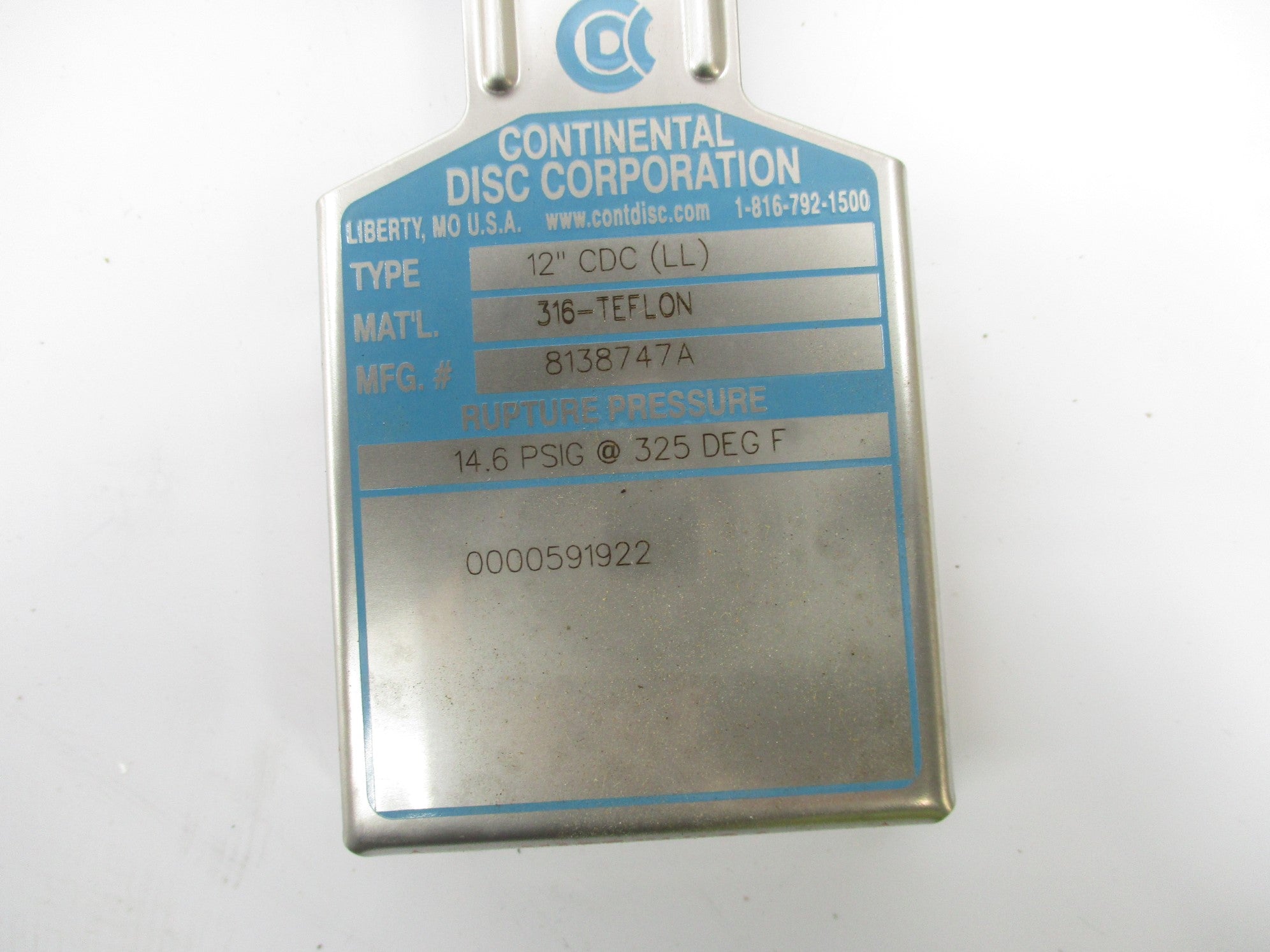 CONTINENTAL DISC 8138747A NSMP